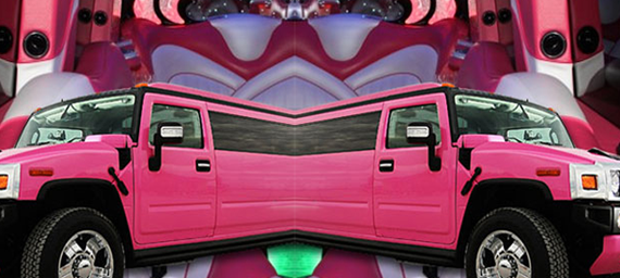 Pink Hummer Limo Hire Stafford