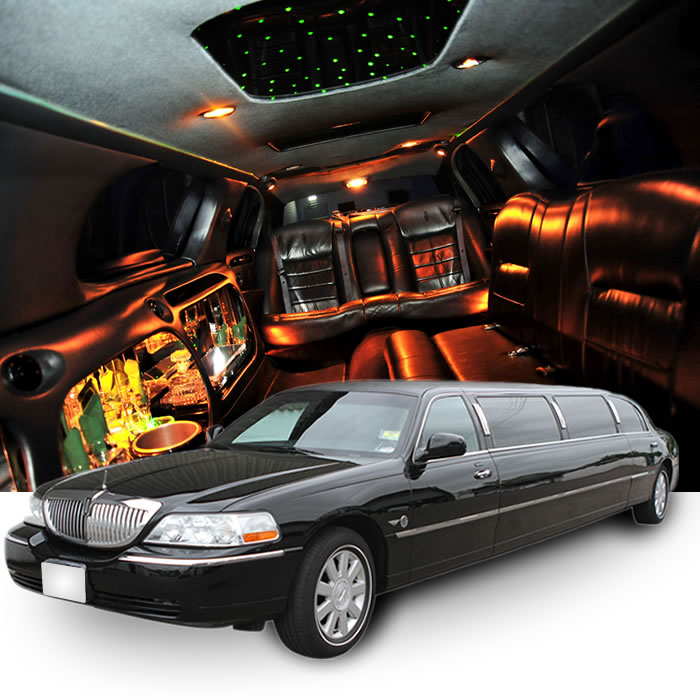 Black Lincoln Town Car limo hire